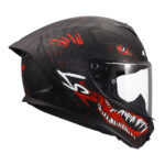 Kaciga LS2 Full Face FF820 RAPID III KAIJU II crno crvena XXL - Slika 6