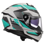 Kaciga LS2 Full Face FF808 STREAM II ROAD CYAN svetlo siva sa naočarima XL - Slika 6