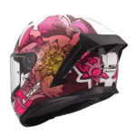 Kaciga LS2 Full Face FF820 RAPID III POPPIES II belo roza XL - Slika 3