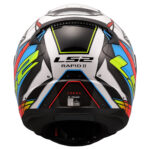 Kaciga LS2 Full Face FF353 RAPID II XDRON belo narandžasta XXL - Slika 4