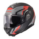 Kaciga LS2 Flip Up FF910 ADVANT II GLIDE crno sivo crvena 3XL