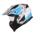 Kaciga LS2 Jet OF606 DRIFTER DEVOR belo plava - Slika 4