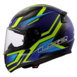 Kaciga LS2 Full Face FF353 RAPID II FLITZ žuto plava XXL - Slika 2