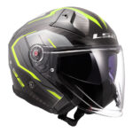 Kaciga LS2 Jet OF603 INFINITY II CARBON URUS crno žuta - Slika 7