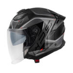 Kaciga jet GIVI X31 IMPACT titanium crno crvena M - Slika 2