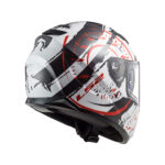 Kaciga LS2 Full Face FF320 STREAM EVO TACHO belo crno crvena sa naočarima XXL - Slika 2