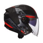 Kaciga LS2 Jet OF603 INFINITY II NIGHTLINE sivo crvena - Slika 4