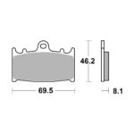 Disk pločice BREMBO 07KA13LA ( SINTER )