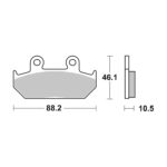 Disk pločice BREMBO 07HO35SA ( SINTER )