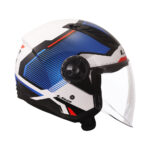 Kaciga LS2 Jet OF616 AIRFLOW II SOLAR belo plavo crvena - Slika 4