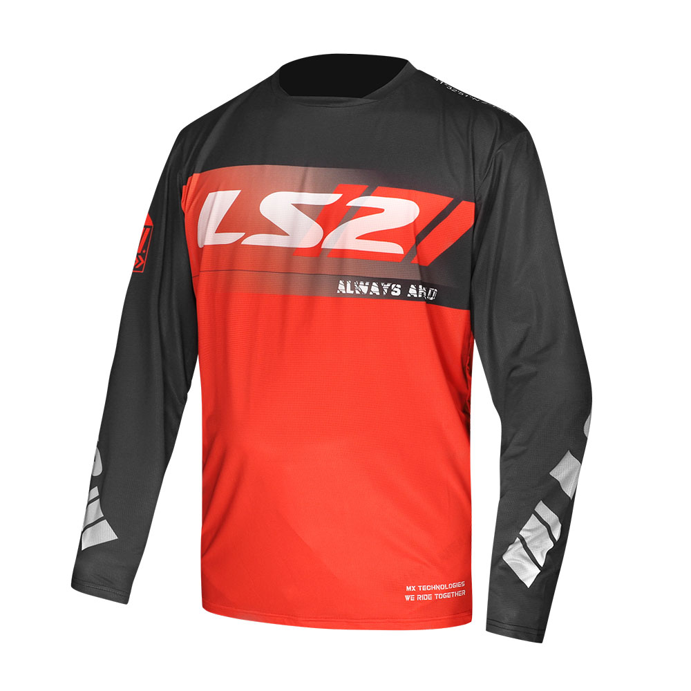 Dres Motocross LS2 GRAVEL crno crveni XXL
