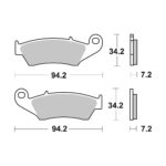 Disk pločice BREMBO 07KA17LA ( SINTER )