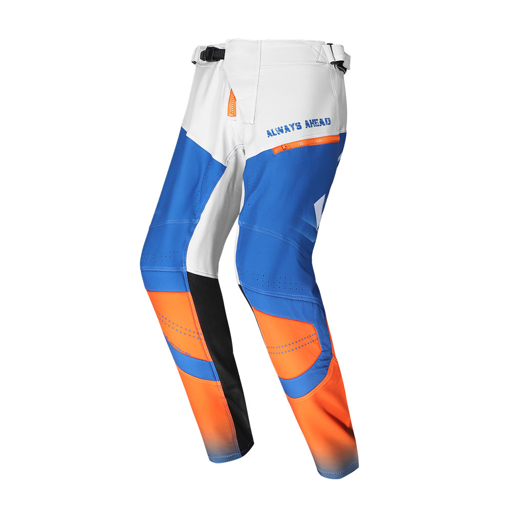 Pantalone Motocross LS2 GRAVEL narandžasto plavo bele XL