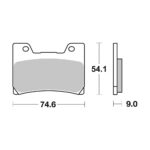 Disk pločice BREMBO 07YA24SA ( SINTER )