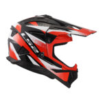 Kaciga LS2 Cross MX708 FAST II FORT crno crvena XL - Slika 4