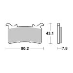 Disk pločice BREMBO 07GR99SR ( SINTER )