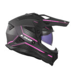 Kaciga LS2 Enduro MX702 PIONEER II ATRON sivo roza - Slika 4