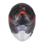 Kaciga LS2 Jet OF603 INFINITY II NIGHTLINE sivo crvena - Slika 6