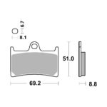 Disk pločice BREMBO 07YA23LA ( SINTER )