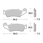 Disk pločice BREMBO 07KA17SD ( SINTER )