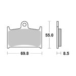 Disk pločice BREMBO 07SU14SA ( SINTER )