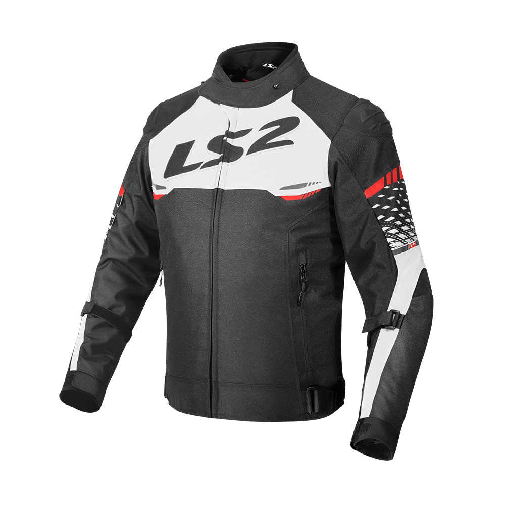 Jakna LS2 APEX EVO dečija crno belo crvena