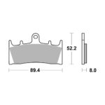 Disk pločice BREMBO 07SU19SA ( SINTER )