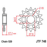 Lančanik prednji JT JTF748-15RB (520) 15 zuba