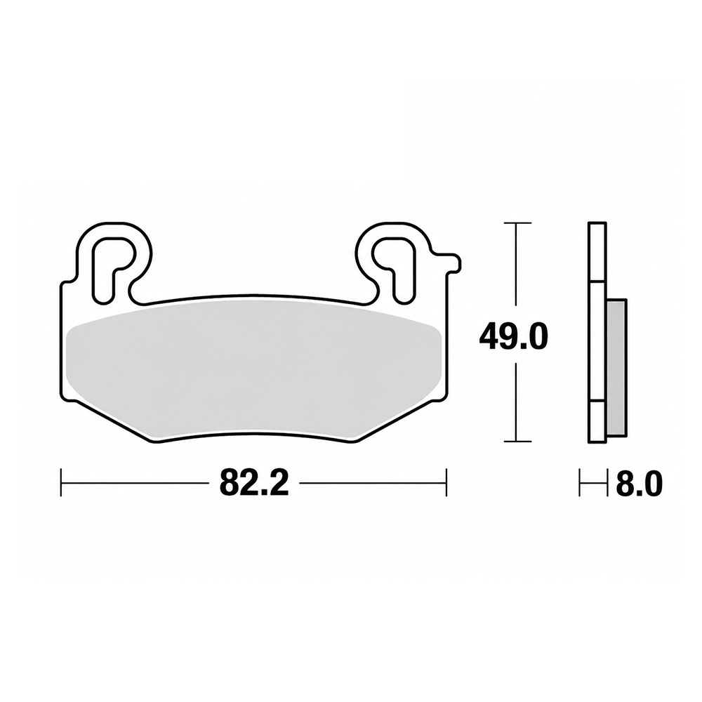 Disk pločice TRW MCB942TRQ ( TRACK - SINTER )
