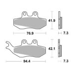 Disk pločice BREMBO 07012XS ( SINTER )