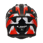 Kaciga LS2 Cross MX708 FAST II FORT crno crvena XL - Slika 3