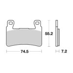 Disk pločice BREMBO 07HO45SA ( SINTER )