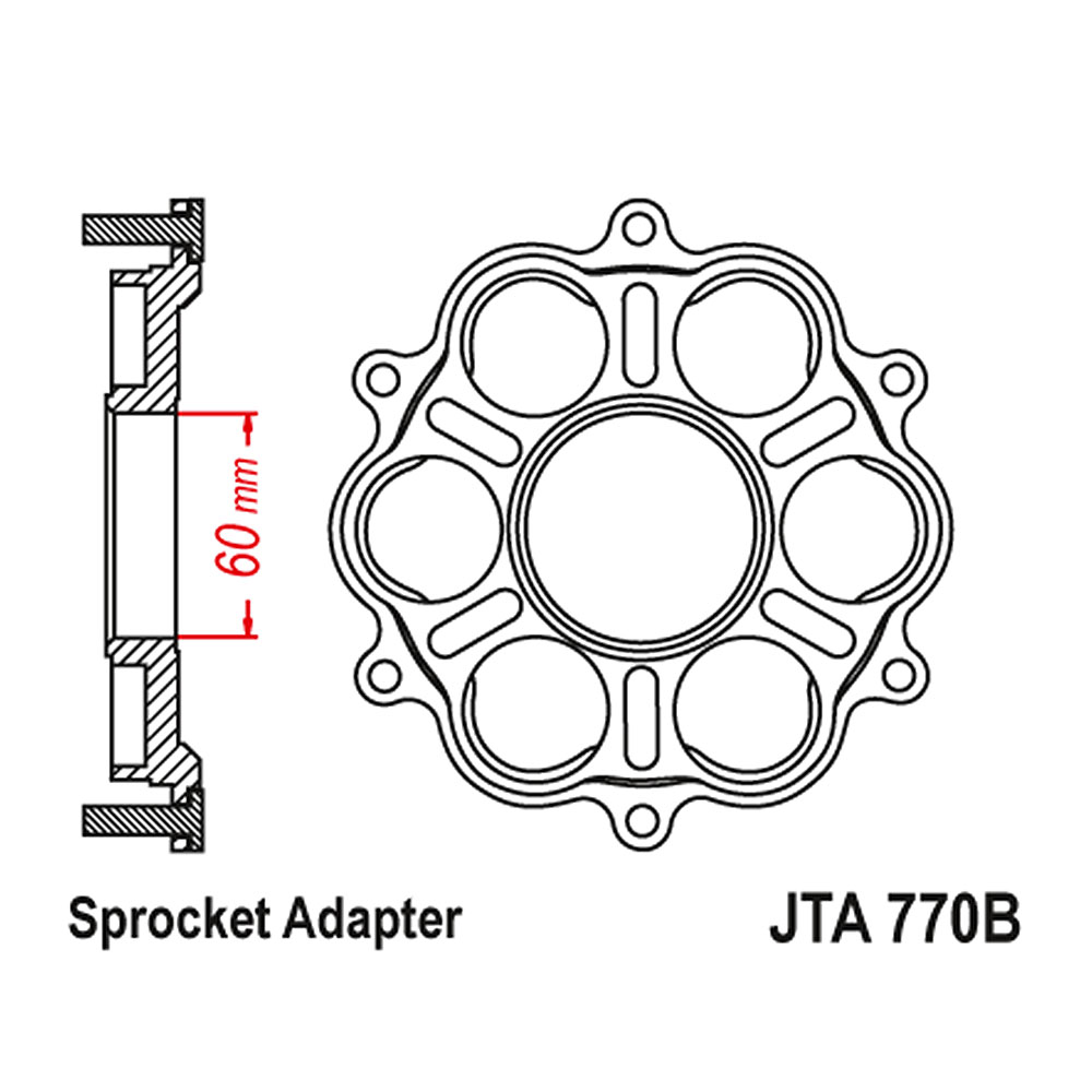 Nosač lančanika Ducati 955 / 1103 / 1199 / 1299 Panigale