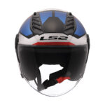 Kaciga LS2 Jet OF616 AIRFLOW II SOLAR belo plavo crvena - Slika 5