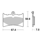 Disk pločice BREMBO 07GR5605 ( CARBON - CERAMIC )