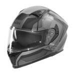Kaciga NOX Full Face sa naočarima N402 MENTOR srebrno crno sjajna XL