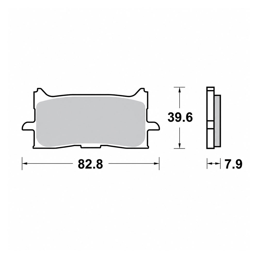 Disk pločice PERFTEC R90 S9147R ( SEMI SINTER )