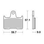 Disk pločice BREMBO 07SU25SP ( SINTER )