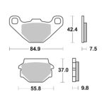 Disk pločice BREMBO 07KS04SD ( SINTER )