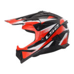 Kaciga LS2 Cross MX708 FAST II FORT crno crvena XL - Slika 2