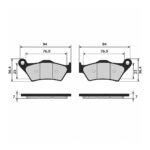 Disk pločice BREMBO 07BB0459 ( SINTER )