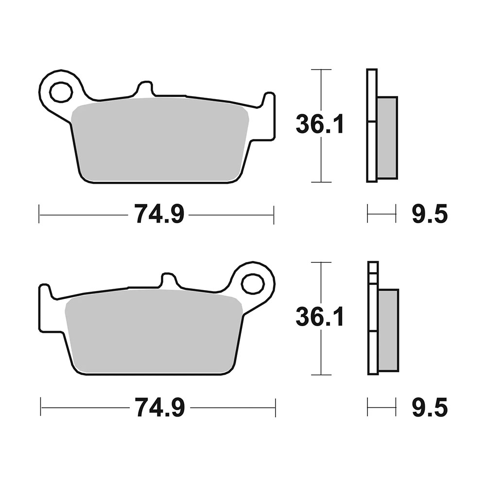 Disk pločice BREMBO 07HO26SD ( SINTER )