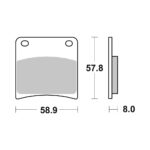 Disk pločice BREMBO 07SU13SA ( SINTER )