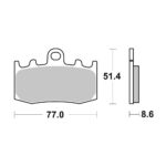 Disk pločice BREMBO 07BB2607 ( CARBON - CERAMIC )