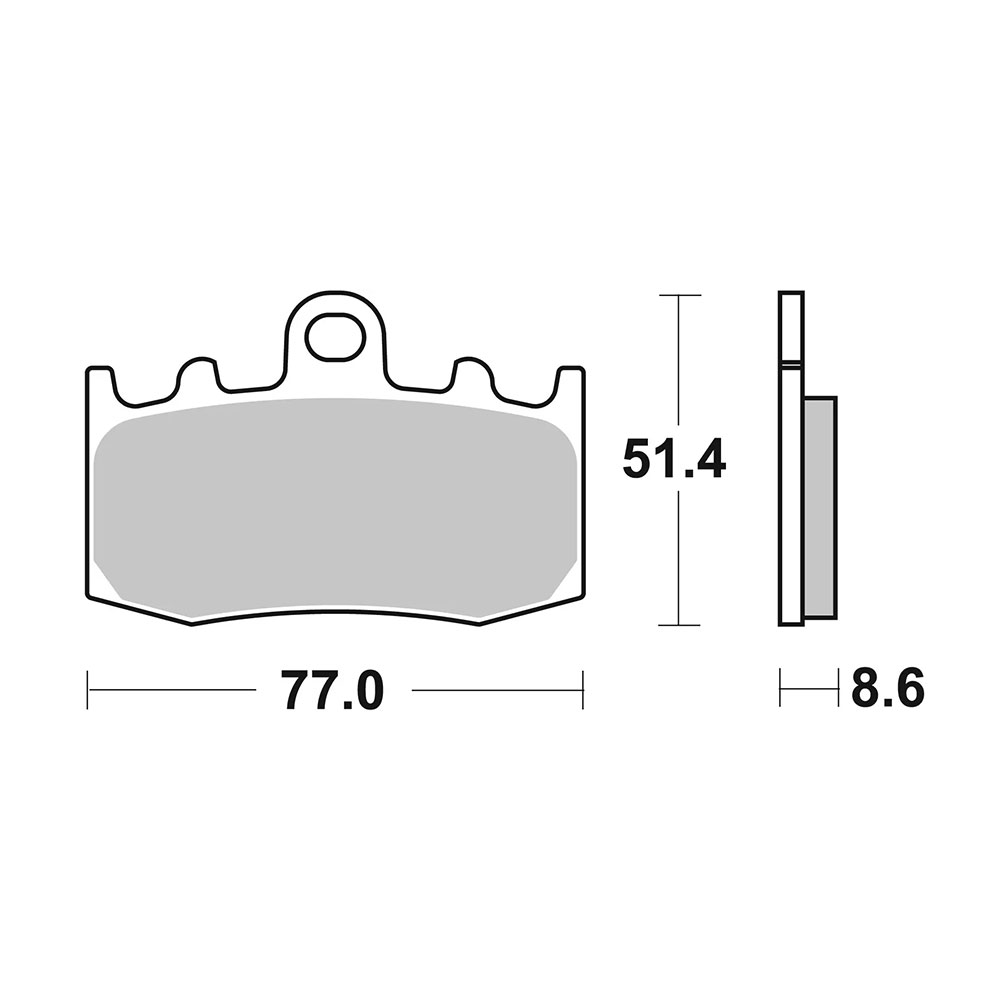 Disk pločice BREMBO 07BB2607 ( CARBON - CERAMIC )