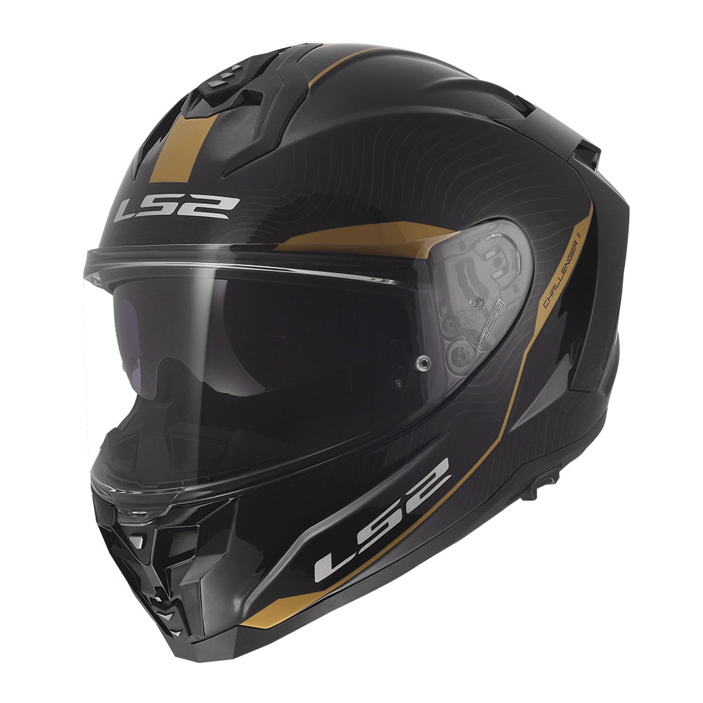 Kaciga LS2 Full Face FF817 CHALLENGER II ESSENTIAL crno zlatna