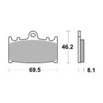 Disk pločice BREMBO 07KA13SA ( SINTER )